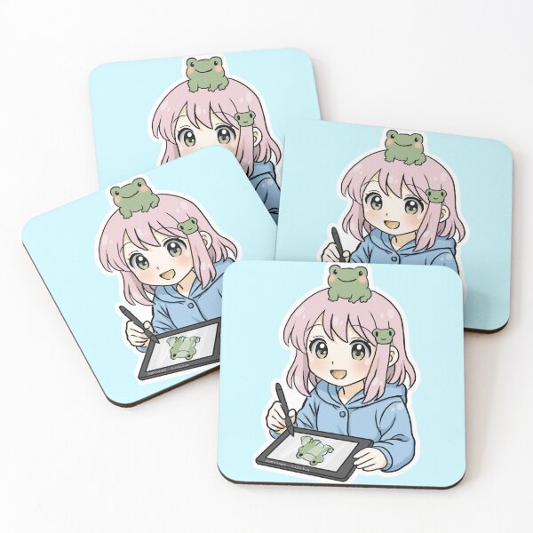 Item preview, OC Ame-chan and froggy drawing designed and sold by Yumikazumi.