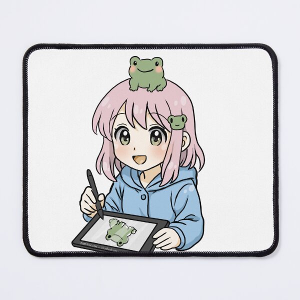 Item preview, OC Ame-chan and froggy drawing designed and sold by Yumikazumi.
