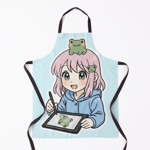 Item preview, OC Ame-chan and froggy drawing designed and sold by Yumikazumi.
