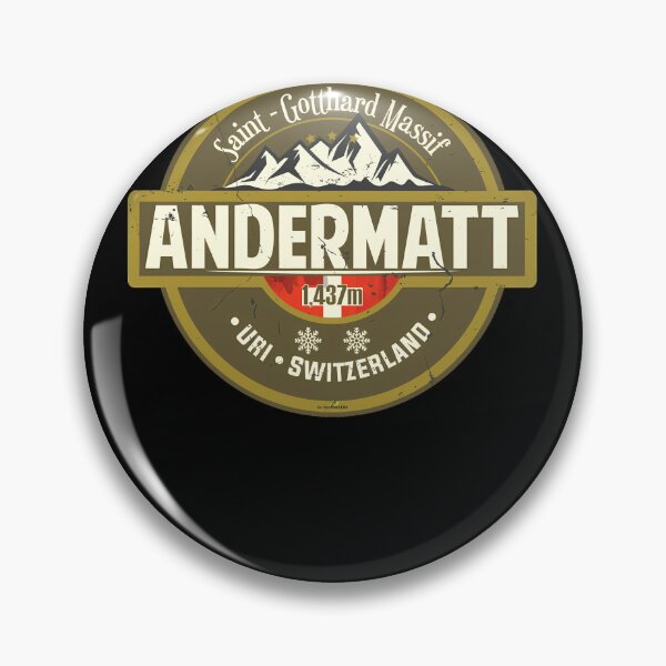 Item preview, Andermatt Ski Switzerland Skiing Alps Sticker T Shirt 03 designed and sold by AdalbertKolb.