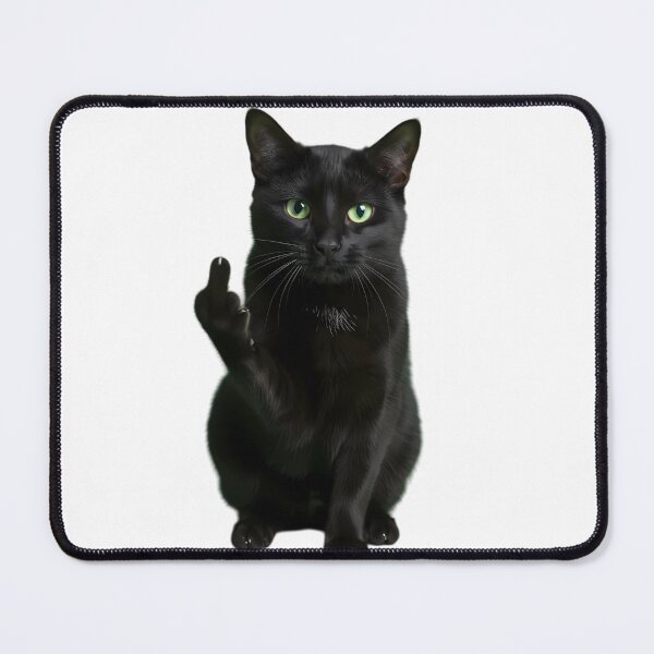 Item preview, Black Cat Middle Finger designed and sold by JalalMsd.