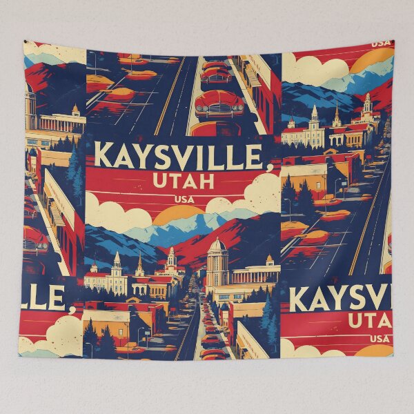 Item preview, Kaysville Utah 1950s USA Vintage Travel Tourism designed and sold by TravelersGems.