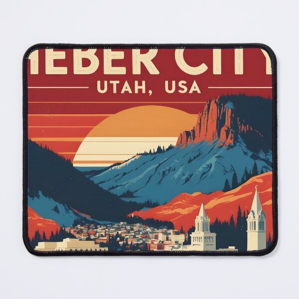 Item preview, Heber City Utah 1950s USA Vintage Travel Tourism designed and sold by TravelersGems.
