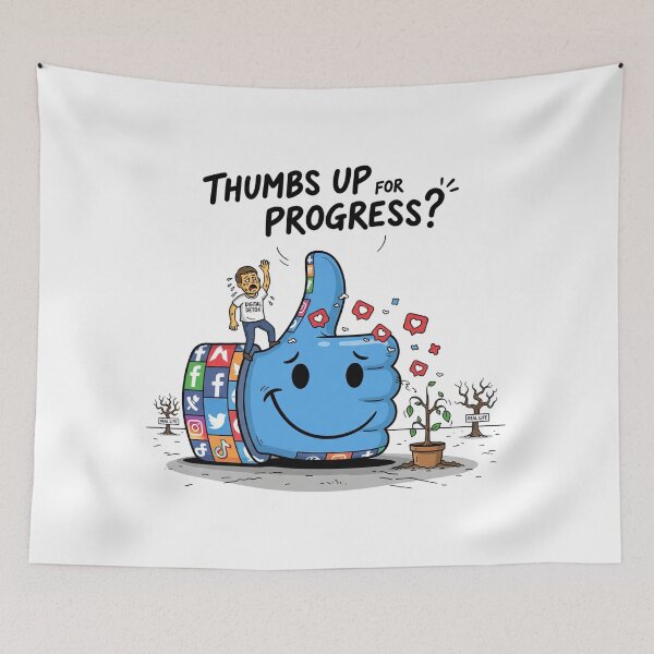 Item preview, Thumb up for progress designed and sold by snapacrab.