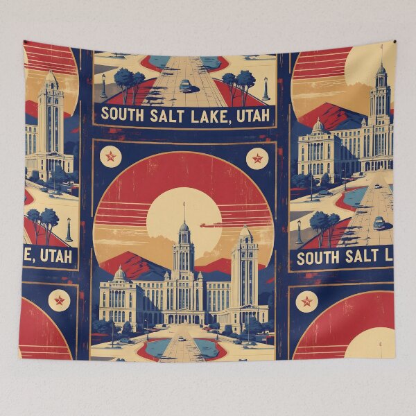 Item preview, South Salt Lake Utah 1950s USA Vintage Travel Tourism designed and sold by TravelersGems.