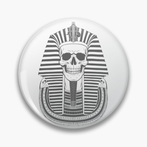 Item preview, Pharaoh Skull – Ancient Egypt Horror Design - Grey Edition designed and sold by Alien-Theory.