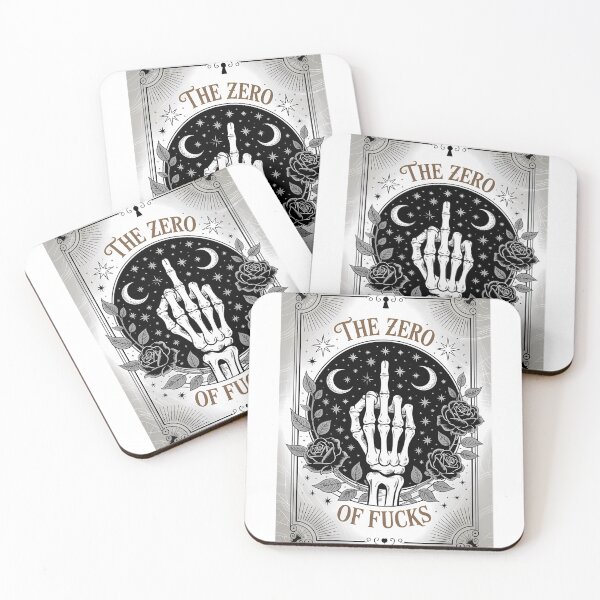 Item preview, Zero Fucks Tarot Card | Black Rose Gothic designed and sold by Charlietule.