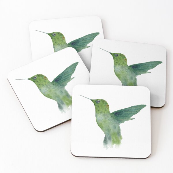 Item preview, Hummingbird in Flight – Delicate Watercolor Art of a Floating Bird | Nature-Inspired Minimalist Painting designed and sold by @Juli.Artventures.