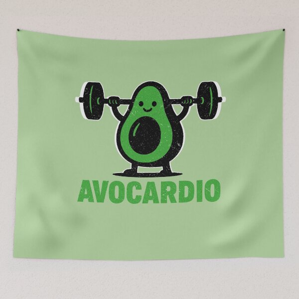 Item preview, Avocardio Funny Avocado Workout designed and sold by Dazzlement.