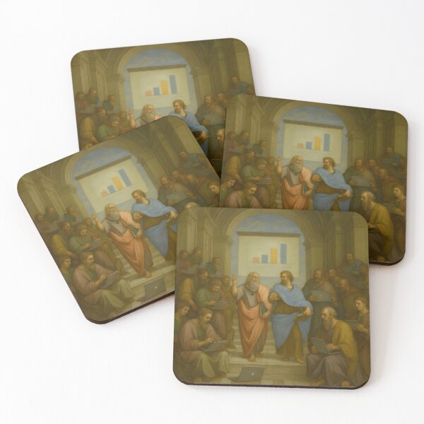 Item preview, Ancient Philosophers with Laptops | Funny Classical Meme Digital Art designed and sold by The Classics Freak.