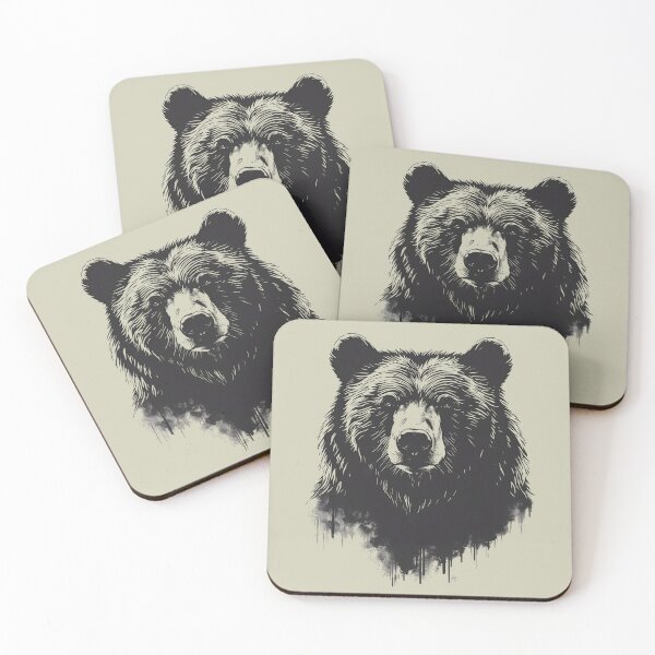Item preview, Minimalist Bear Line Art – Modern Animal Design designed and sold by Art-Design-EM.
