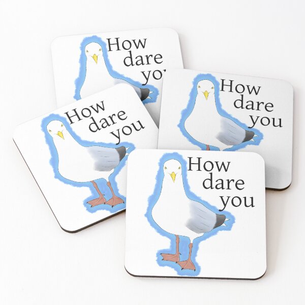 Item preview, Bemused seagull asking 'how dare you' designed and sold by Artistic Olive.