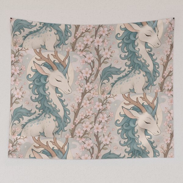 Item preview, Beautiful Aesthetic Japanese Style Mythical Kirin (Qilin) designed and sold by LinStudio.