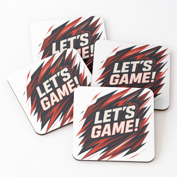 Item preview, Energetic "Let's Game!" E-sports Poster designed and sold by PixelArena Gaming.