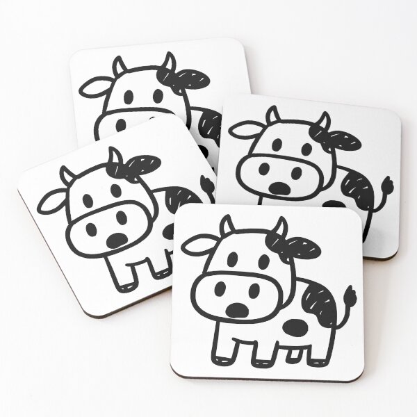 Item preview, Cute Cartoon Cow – Funny Animal Motif designed and sold by nkhookysun.