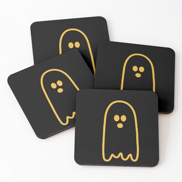Item preview, cute little yellow ghost - halloween designed and sold by Aesthetic Crew.