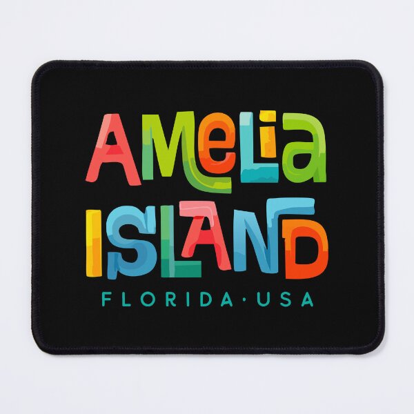 Item preview, Amelia Island Florida Retro Tropical Design designed and sold by Futurebeachbum.