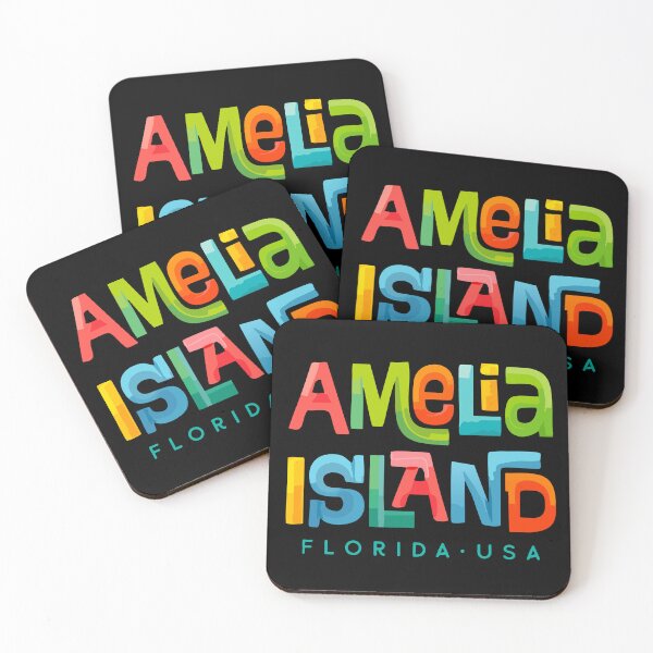 Item preview, Diseño tropical retro de Amelia Island, Florida designed and sold by Futurebeachbum.