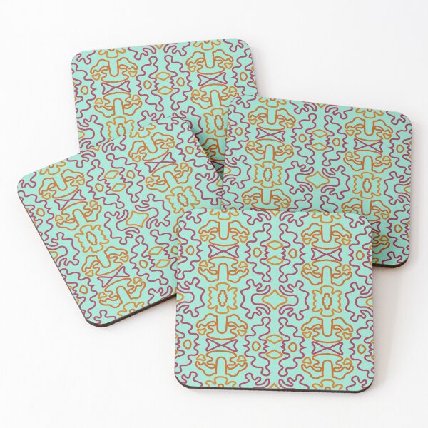 Item preview, Electric Amoeba – Abstract Retro Pattern designed and sold by TheSkullArmy.