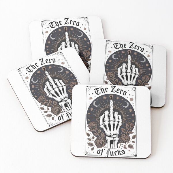 Item preview, Zero Fucks Tarot Card | Vintage Gothic designed and sold by Charlietule.