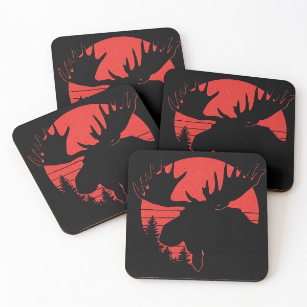 Item preview, Minimalist Moose Line Art – Modern Nature Design designed and sold by Art-Design-EM.