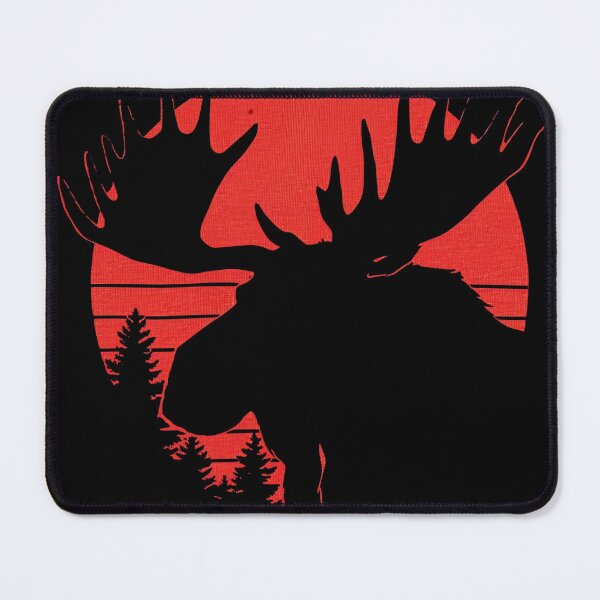 Item preview, Minimalist Moose Line Art – Modern Nature Design designed and sold by Art-Design-EM.