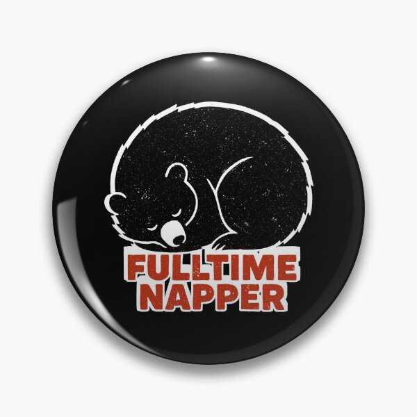 Item preview, Fulltime Napper Sleeping Bear Pun designed and sold by Dazzlement.