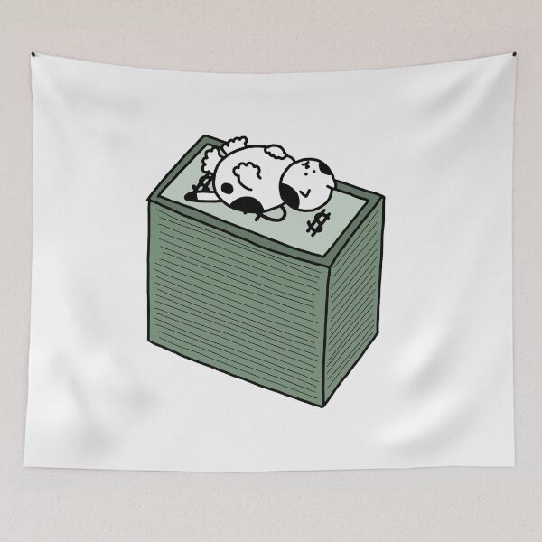 Item preview, a Cat on dollars designed and sold by superbaechoo.