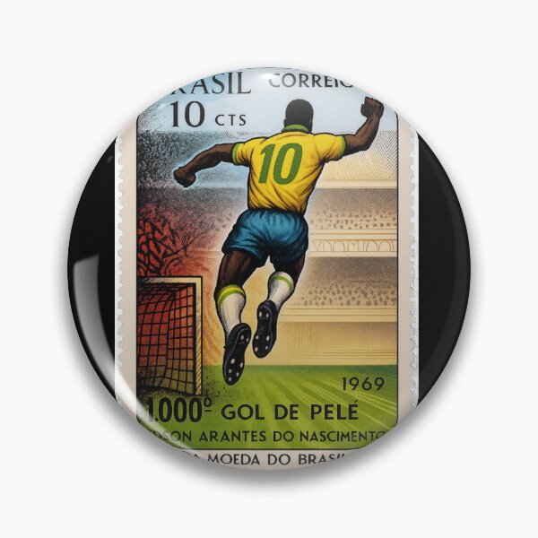 Aperçu de l'œuvre Football La Chèvre Football Pelé 1000 buts variante créée et vendue par Helios Be. Lavsh.