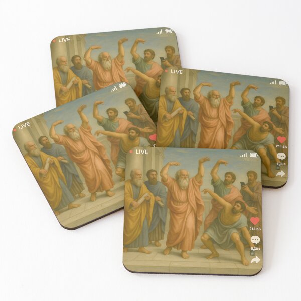Item preview, Ancient Philosophers Dance | Funny Classical Meme Parody designed and sold by The Classics Freak.