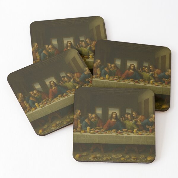 Item preview, Fast Food Last Supper | Funny Meme Parody Classical Art designed and sold by The Classics Freak.