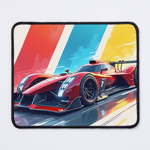 Item preview, Timeless illustration of a modern racing car with color effect v3 designed and sold by P2Genies.