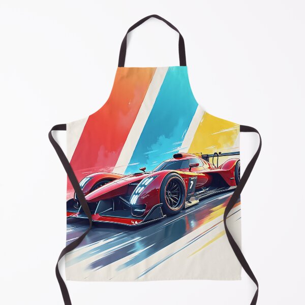 Item preview, Timeless illustration of a modern racing car with color effect v3 designed and sold by P2Genies.