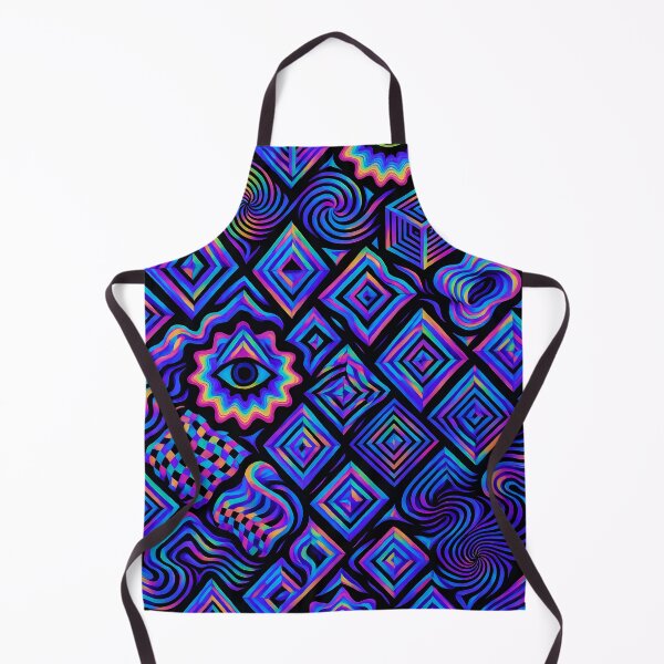 Item preview, Psychedelic Geometric Pattern Wallpaper Vibrant Optical Illusion Design designed and sold by Buzzink.