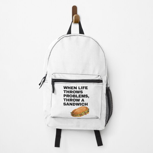 Item preview, When life throws problems, throw a sandwich with sandwich designed and sold by Green Seeker.