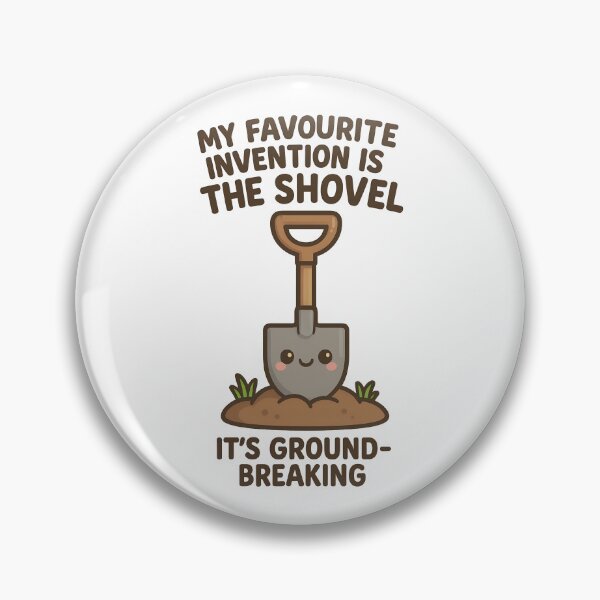 Item preview, Groundbreaking Shovel Joke Cute Pun Design designed and sold by TeeTimeTreasure.