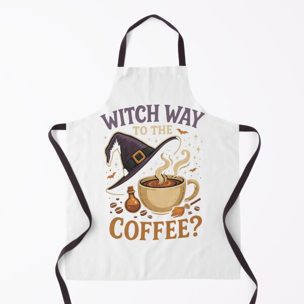 Item preview, Witch Way to the Coffee? – Cute Witch Hat & Coffee Cup Halloween Design designed and sold by VandalMuse.