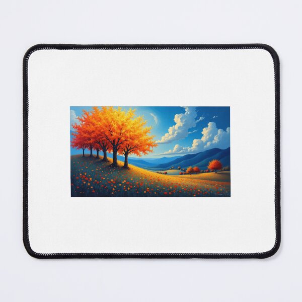 Item preview, Van Gogh Inspired Landscape – Vibrant Hillside and Trees designed and sold by RonBear-Designs.