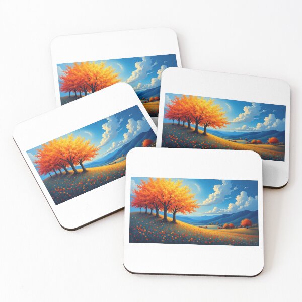 Item preview, Van Gogh Inspired Landscape – Vibrant Hillside and Trees designed and sold by RonBear-Designs.