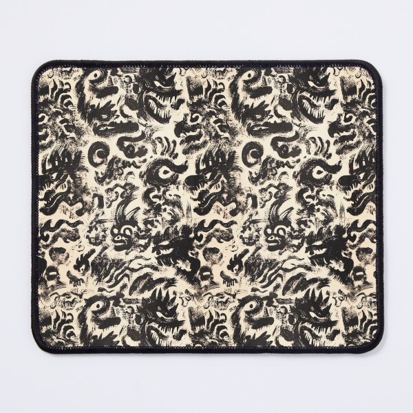 Item preview, Abstract Ink Monster Pattern – Japanese Sumi-e Expressionist designed and sold by NatureStyle555.