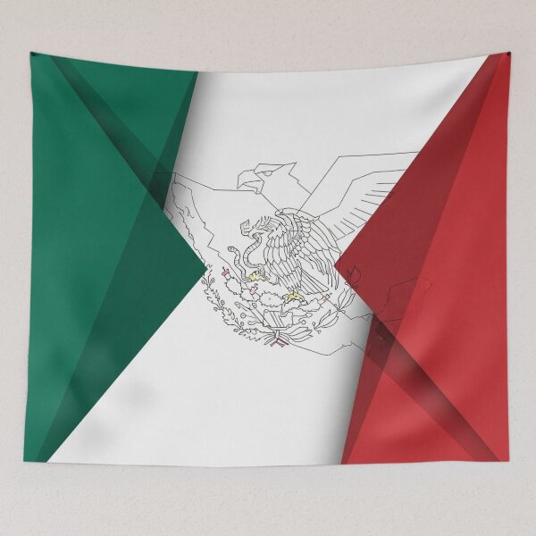 Item preview, Abstract Mexican Eagle Emblem Unveiled designed and sold by Amelia Design.