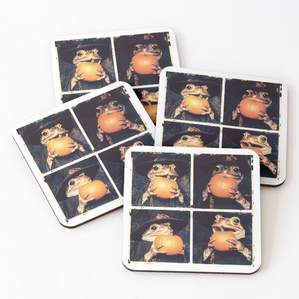 Item preview, Funny Frog in Witches Hat – Cute Photobooth Halloween Frog designed and sold by RockFireMerch.