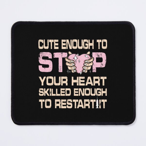 Item preview, Vintage Cute Slogan: Stop Your Heart, Restart It, Minimalist Retro Art designed and sold by JWSmile.