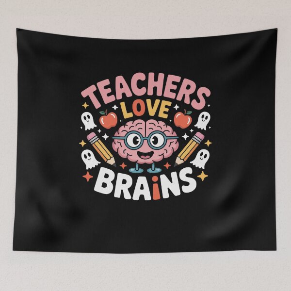 Item preview, Teachers Love Brains designed and sold by Mateusz Majcherek.