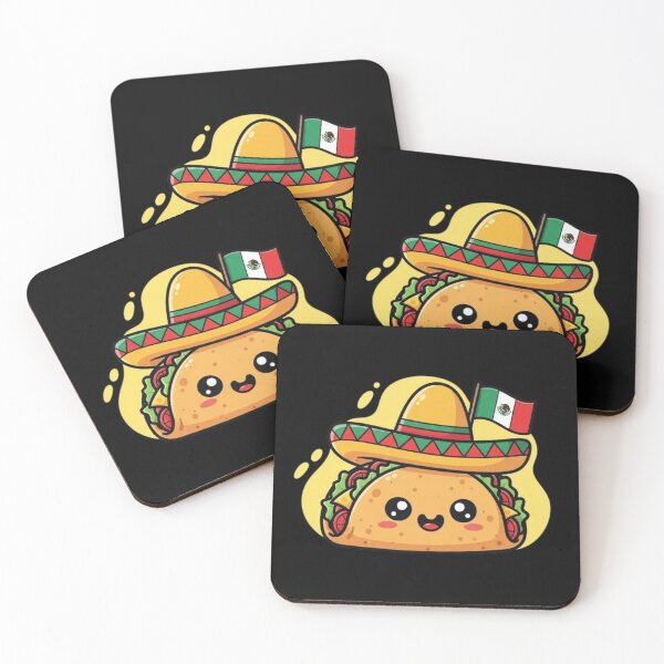 Item preview, Taco Fiesta with Sombrero and Mexican Flag designed and sold by Amelia Design.