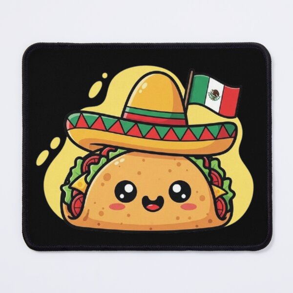 Item preview, Taco Fiesta with Sombrero and Mexican Flag designed and sold by Amelia Design.