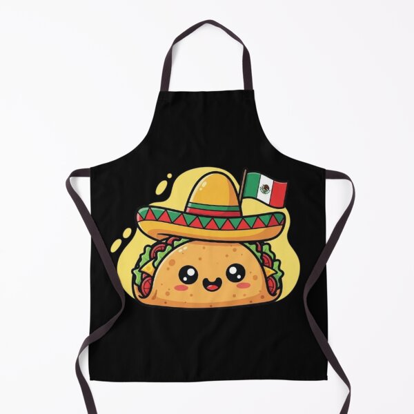Item preview, Taco Fiesta with Sombrero and Mexican Flag designed and sold by Amelia Design.