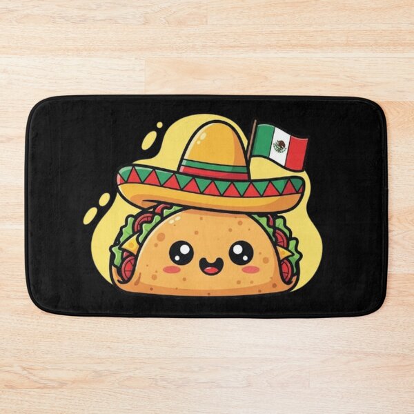 Item preview, Taco Fiesta with Sombrero and Mexican Flag designed and sold by Amelia Design.