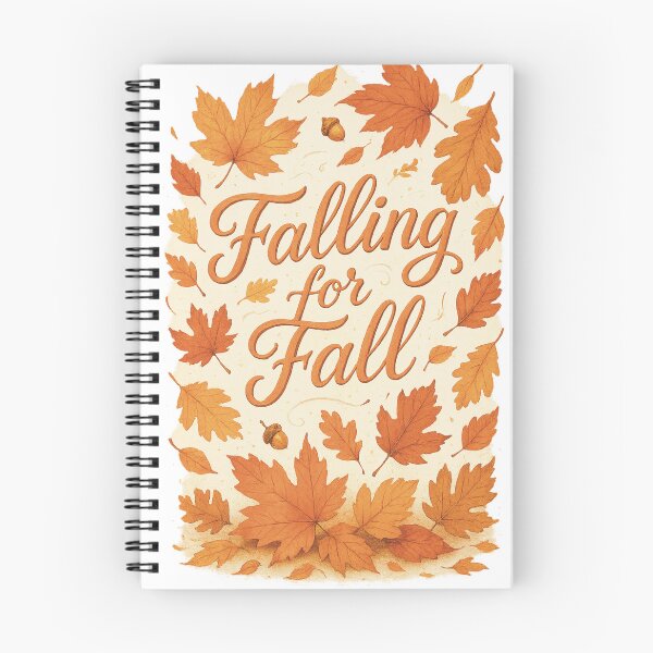 Item preview, Falling for Fall – Elegant Autumn Leaves Typography Design designed and sold by VandalMuse.