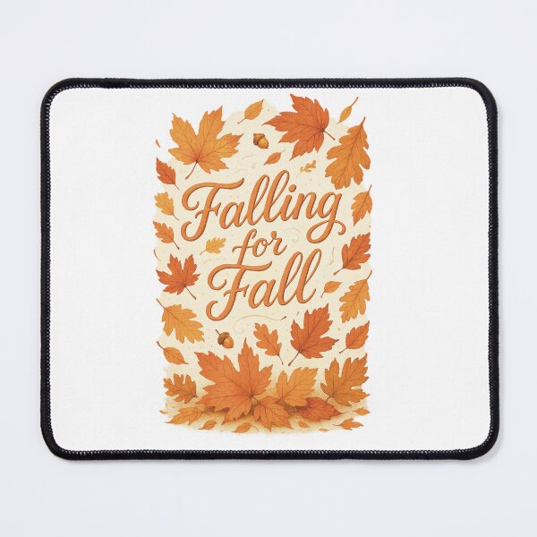 Item preview, Falling for Fall – Elegant Autumn Leaves Typography Design designed and sold by VandalMuse.